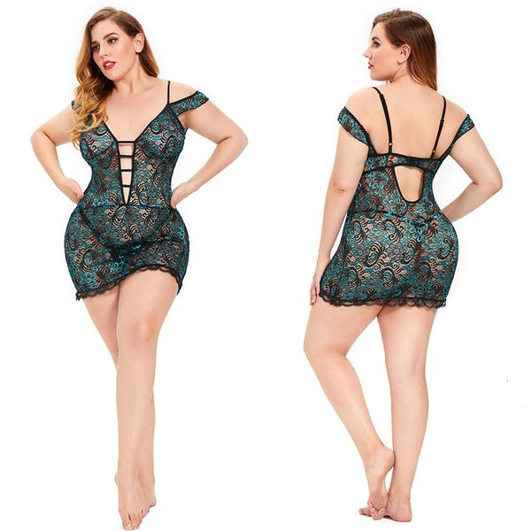 

underwear fat woman chine style lace pajamas peacock tail nightdrs xl-5xl, Red;black