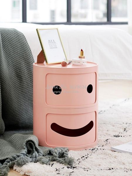 

bathroom shelves fashion plastic storage locker bedside table bedroom creative simple mini small rack multifunction nightstand abs cute