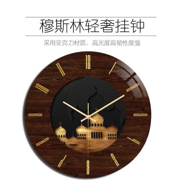 

wall clocks luxury american retro clock acrylic modern watches home decor material living room silent duvar saati gift d065