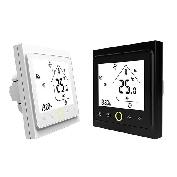 

smart home control intelligent lcd screen thermostat electric floor heating termostat temperature regulator waether station for
