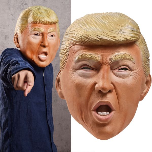 

us president trump mask latex headgear spoof party props halloween