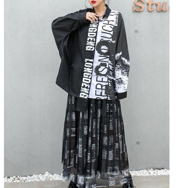 

women's two piece pants hip hop women fashionable set 2021 batwing sleeve blouse + plus size a line skirt black z691, White