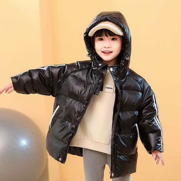 

down coat white duck children's jacket boys and girls thickened warm wash baby middle small wear bright face, Blue;gray