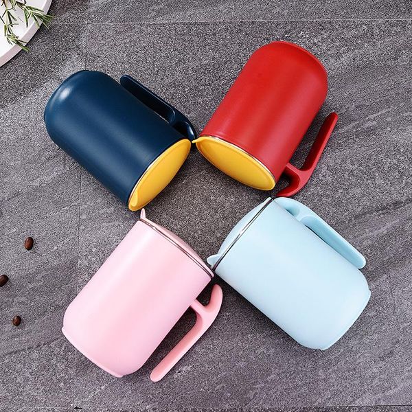 

mugs coffee cup with lid beer mug double cute pink tea stainless steel