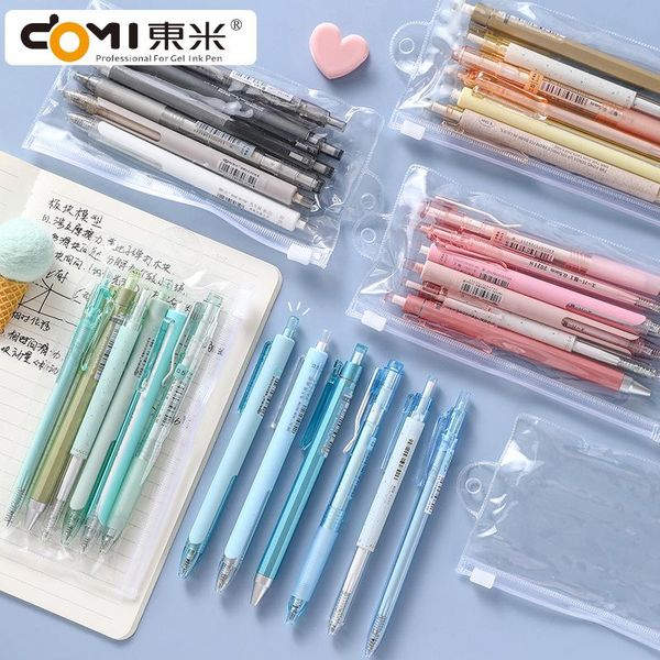 

gel pens 6pcs/lot 0.5mm pen smooth writing hand comfort 5 colors available school/office stationery