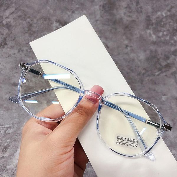 

sunglasses fashion anti blue light blocking eyewear women design acetate optical round frame computer glasses female uv400, White;black