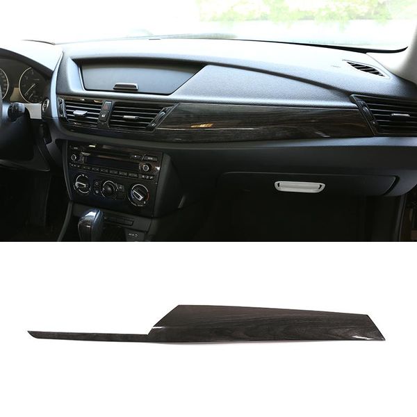 

black wood grain car interior center console protection panel cover trim for x1 e84 2011-2021 accessories other