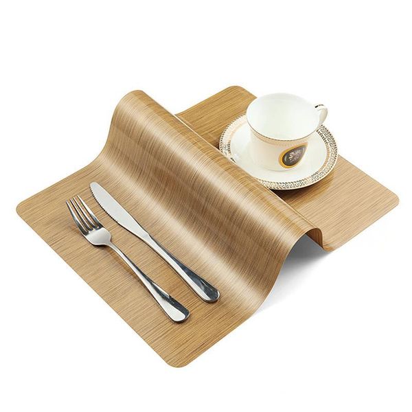 

table runner waterproof rectangular placemat pvc heat insulation mats tableware pad for el restaurant cafe kitchen accessories