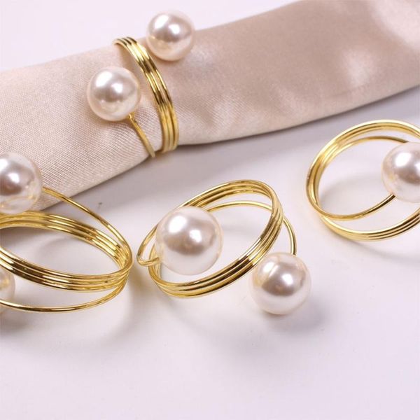 

design 6pcs napkin buckle hoop rings circle serviette holder for wedding el mar-11
