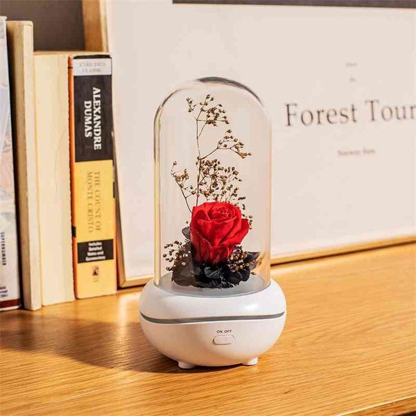 

creative eternal flower usb rose lover gift essential oil night lamp