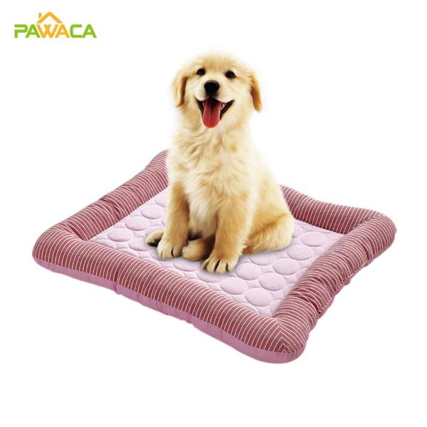 

cooling summer dog cat mat ice nest sofa kennel blanket breathable bed washable for small medium large dogs kennels & pens