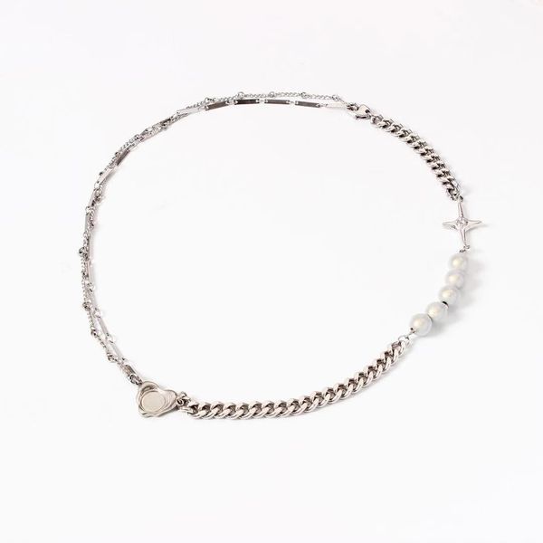 

simple cross necklace, female minority design, fashion clavicle chain, Silver