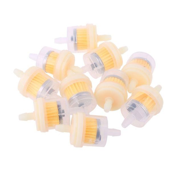 

parts 10x 4/25'' 4mm hose motorcycle scooter gasoline filter clear inline gas fuel