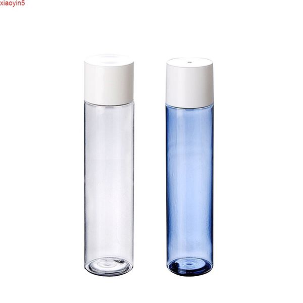 50 pcs 100 ml vuoto blu/trasparente di plastica PET bottiglie di lozione 100 cc Bottiglia di imballaggio del campione Tappo a vite Doccia da viaggio Gelhigh qty