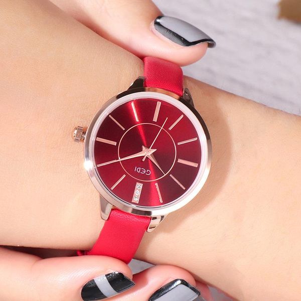 

wristwatches fashion simple scale ladies watches two needle leisure quartz watch, Slivery;brown