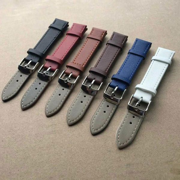 

watch bands applywrist superior quality genuine leather brown watchband 14mm~22mm ma'am wrist parts, Black;brown