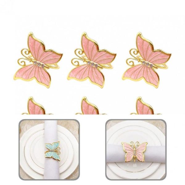 

napkin rings long lasting alloy eye-catching butterfly shape holder for party