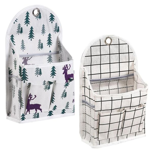 

storage bags 2pcs multipurpose hanging pouch wall-side bag door back