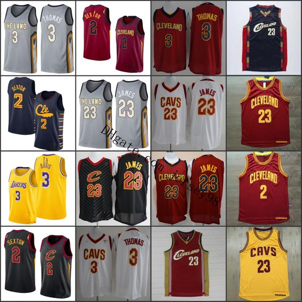 

cleveland cavaliers men 5 smith 2 collin sexton 23 james 3 andre drummond nba men basketball jerseys, Black