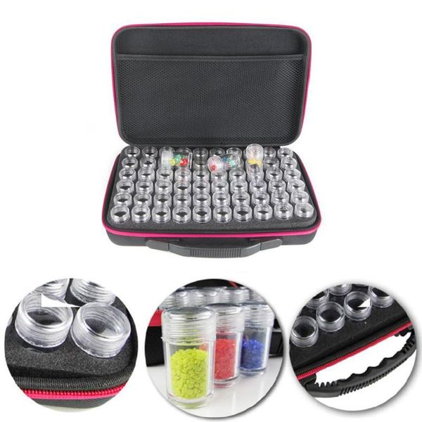 

storage bags 60 bottles diamond painting box container cross-stitch tool handbag embroidery