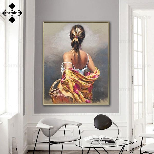 

paintings nude vogue woman painting portrait oil canvas posters modern wall art printing pictures for living room home decor