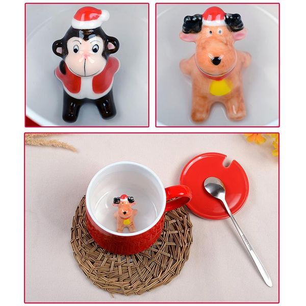 

ly 3d christmas mug ceramic cup cute coffee for water home presents gift te889 mugs