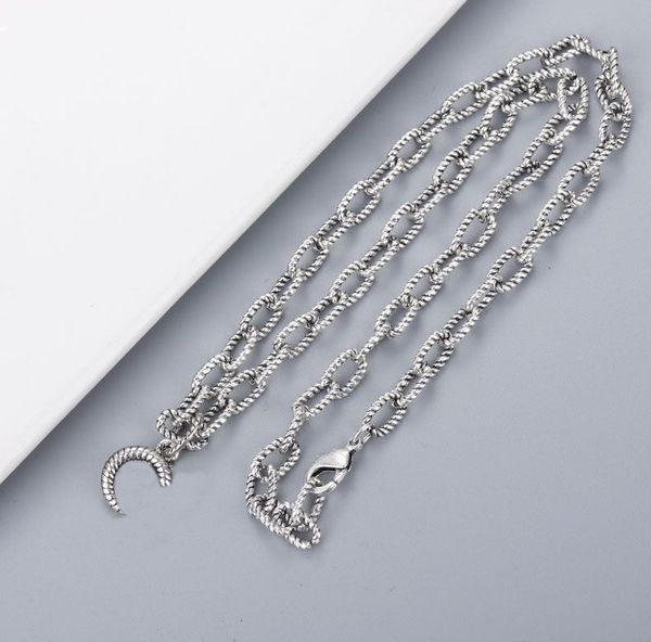 

pattern pendant necklace silver plated necklace new pendant couple retro necklace fashion jewelry supply