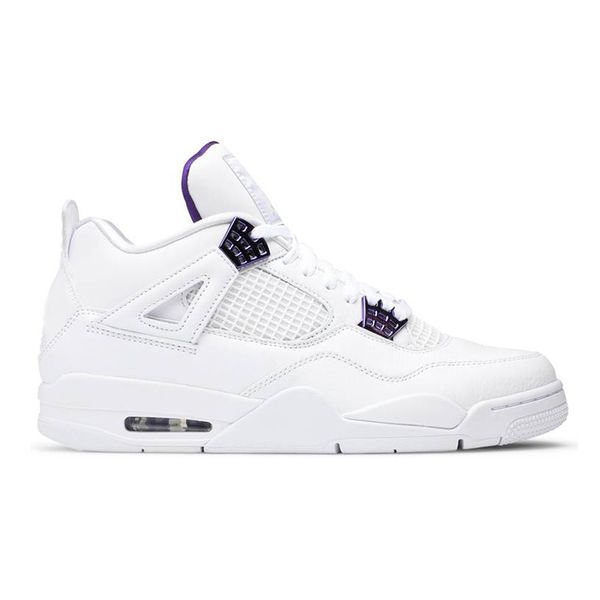 

fashion basketball shoes for men women metallic green white oreo fire red bred 4s trainer sport sneakers 8v9n