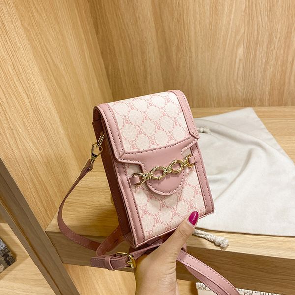 

70% off luxury design handbag mini mobile phone zero wallet 2021 summer new fashion horse clasp one shoulder messenger bag vertical small sq