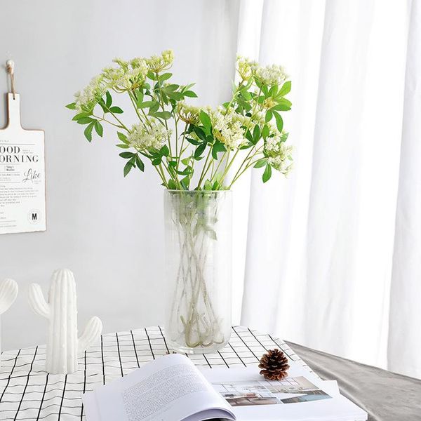 

decorative flowers & wreaths simulation bouquet two-fork lace, wedding road guide, home table decoration, artificial flower garden decoratio