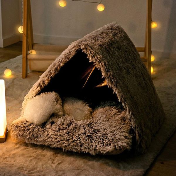 

cat beds & furniture winter warm nest dog tent enough for pet to sleep in warmly washable w3jc