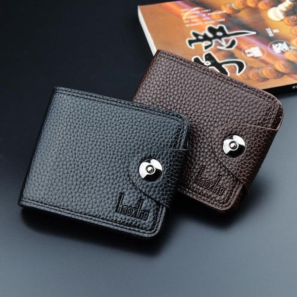 

wallets hit man purse leisure men's short thirty percent clasp wallet source spot wholesale, Red;black