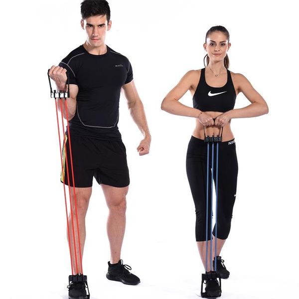 

latex exercise elastic rope yoga resistance belt strength training adjustable tension family fitness dropship bands