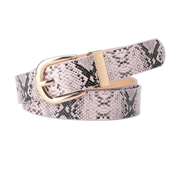 

belts women's fashion leather belt snake pattern decoration all-match adjustable european and american style accessories, Black;brown