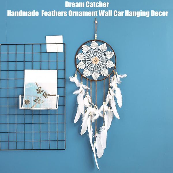 

decorative objects & figurines dream catcher handmade feathers ornament car home wall hanging decor dreamcatcher for bedroom baby tent balco