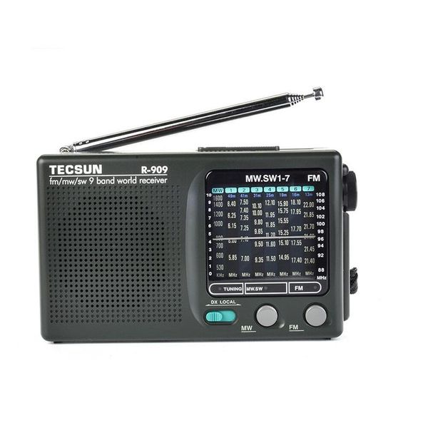 

ly tecsun r-909 r909 radio fm / mw sw 9 band word receiver portable stereo convenient