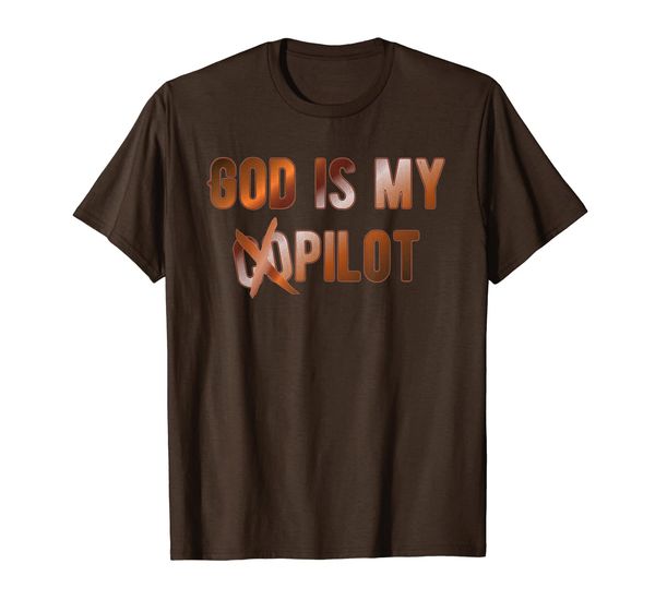

god is my pilot christian belief tshirt, White;black
