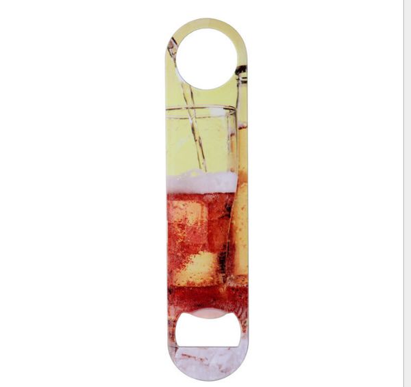 

2021 new sublimation diy white blank stainless steel long bottle openers