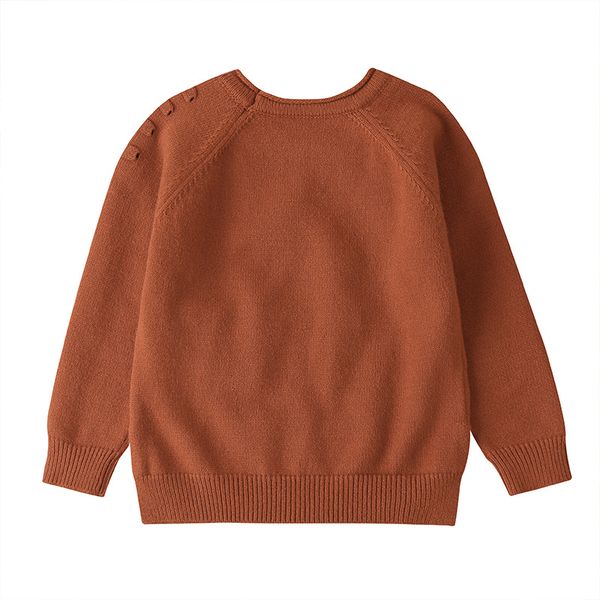 

2021 kids boys sweaters boys autumn winter solid sweaters children knitted pullover kids outerwear pure cotton age 3-7 years, Blue