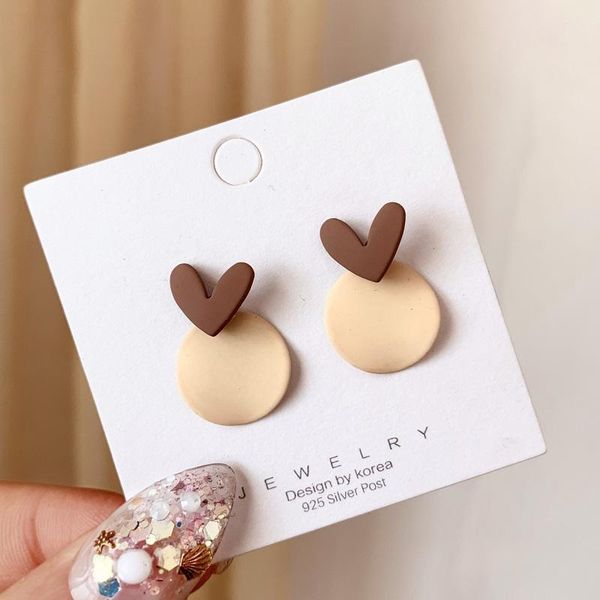 

dangle & chandelier 2021 fashion women's earrings round ball heart bowknot shape imitation pearl for women eardrop party gift wholesale, Silver
