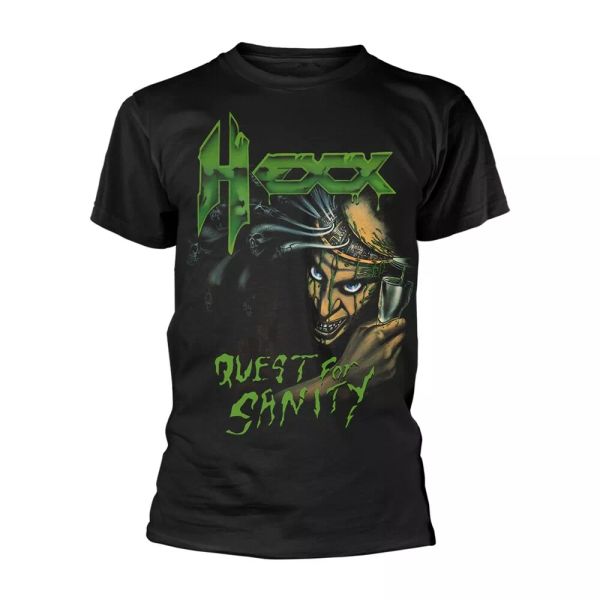 

hexx quest for sanity licensed men t-shirt, White;black