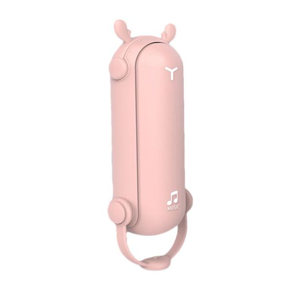 

multi-function pocket fan mini portable usb charging two-speed strong wind quiet light power lasting fans pink electric