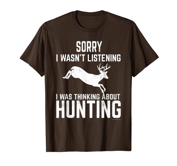 

Funny Hunting T-Shirt for Whitetail Deer Hunters, Mainly pictures