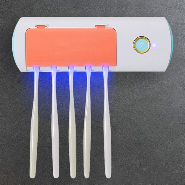 

creative traceless stand rack toothbrush organizer electric sterilization holder bathroom accessories bath accessory set