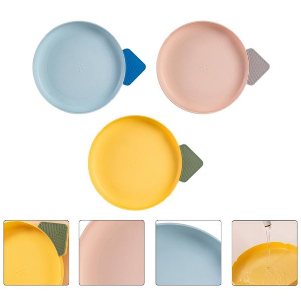 

dishes & plates 3pcs exquisite fruit trays round shape practical snack storage
