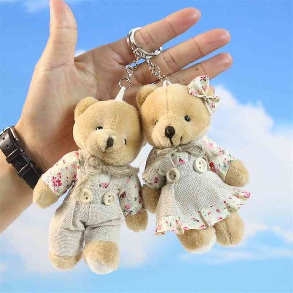 

cute cute cartoon bouquet teddy bear plush doll trumpet couple doll pendant