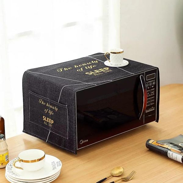 

other household sundries nordic microwave cover cloth oven dust waterproof oil-proof anti- home decor