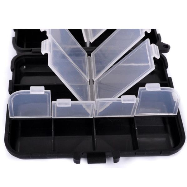 

fishing accessories 11 grid plastic box outdoor equipment bait storage double-sided tackle