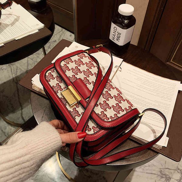 

design jewelry bag women's new trendy small square net red texture foreign style fashion hand-held fancy cloth messenger bag