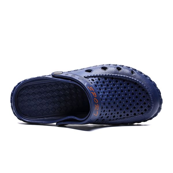 

2021 cross-border slippers mens women hole sandals shoes breathable lightweight sandal and slipper fashion casual beach trainer size 42 code, Black